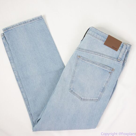 Madewell The High-Rise Slim Crop Boyjean in Dumas Wash: Ripped Edition,size 30 - Picture 15 of 16